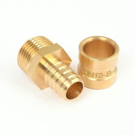 Raccord Gaz Mâle 15x21 1/2" Pour Bouteille De Gaz - Filetage à Gauche - Marque Clesse - Réf. T4.10/7802