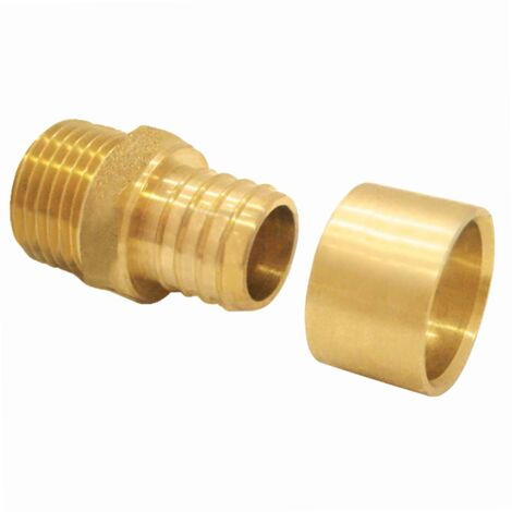 Raccord PER à glissement Mâle - Boutté Mâle 12 x 17 mm (1/5)
