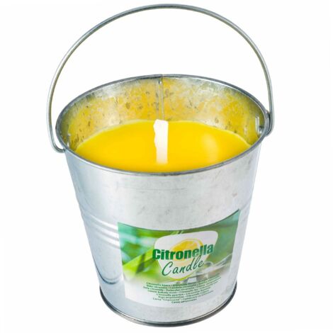 Bougie citronnelle avec seau acier 10x10cm (1/4)