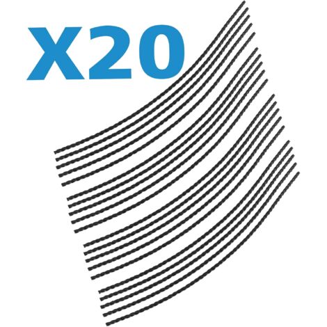 Fil nylon carré 20 fils 3,5 mm – Longueur 300 mm – Coupe franche pour débroussailleuse – Compatible tête alu universelle – Ozaki (1/6)