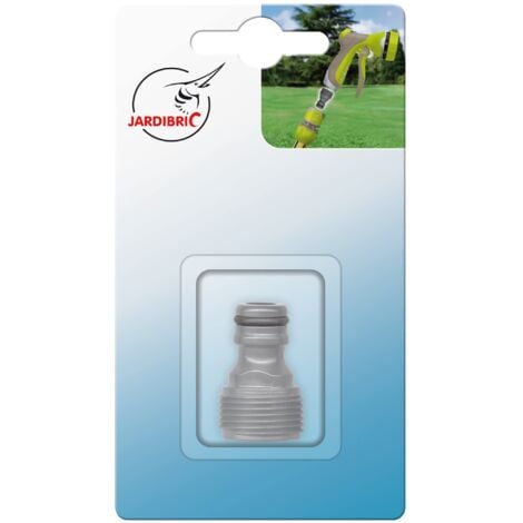Adaptateur mâle 20x27 pour raccord automatique Jardibric