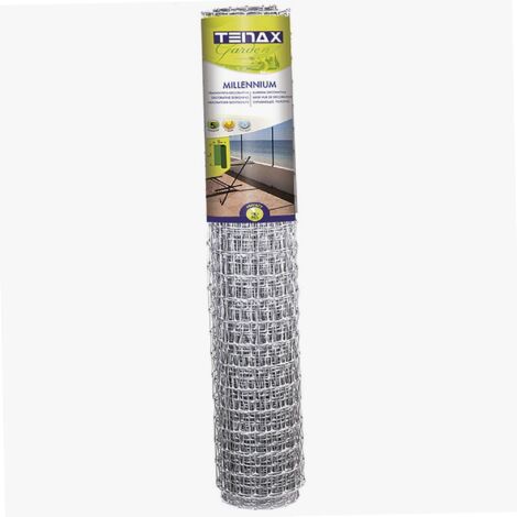 Grillage rigide plastique gris 1,5 x 10 m – Résistant aux UV et à la corrosion – Maille 33 x 48 mm pour clôtures durables – Tenax