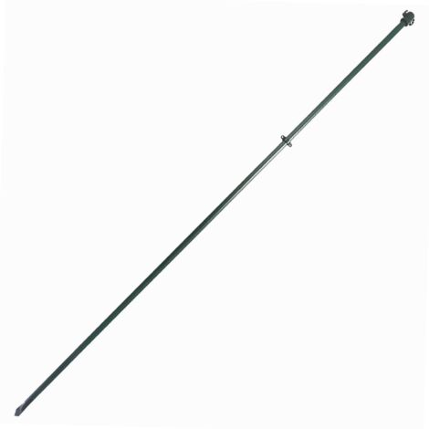 Poteau métallique plastifié 1,5 m – Métal plastifié vert – Piquet pour grillage – Résistant aux intempéries et UV – Tenax