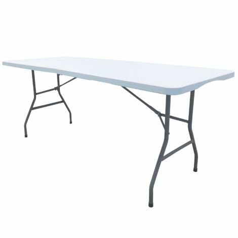Table pliante rectangulaire WERKA PRO - 180x74x74cm - Blanc
