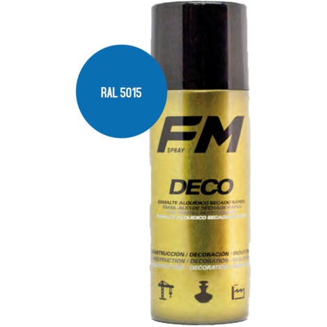 Bombe de peinture bleu 400ml Bleu ciel - RAL 5015