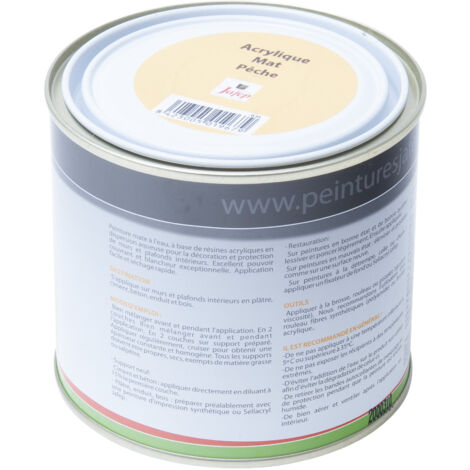 Peinture acrylique Pêche mat Jafep 0,5 L