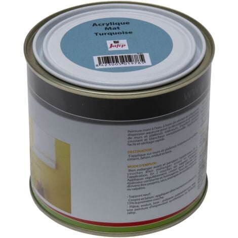 Peinture acrylique Turquoise mat Jafep  0,5l