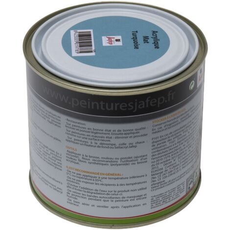 Peinture acrylique Turquoise mat Jafep  0,5l