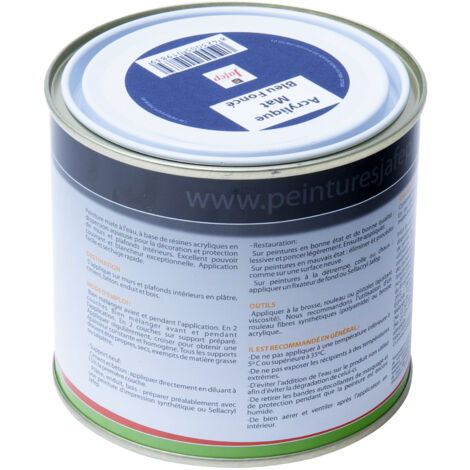 Peinture acrylique mate Bleu foncé Jafep  0,5l