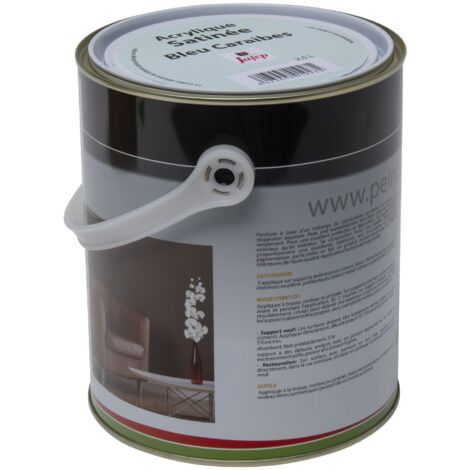 Peinture acrylique satinée bleu caraïbes Jafep 2,5 L