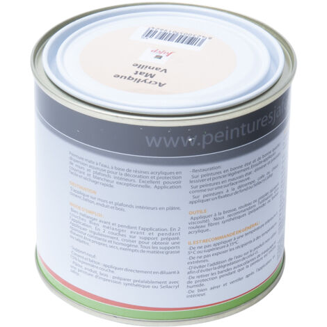 Peinture acrylique mat vanille Jafep  0,5L