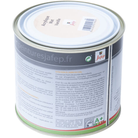 Peinture acrylique mat vanille Jafep  0,5L