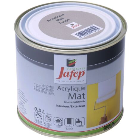 Peinture acrylique mat taupe Jafep  0,5L