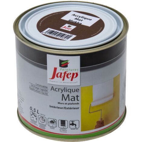 Peinture acrylique mat mokka Jafep  0,5L