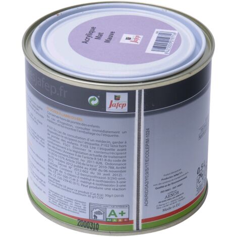 Peinture acrylique mat mauve Jafep 0,5 L