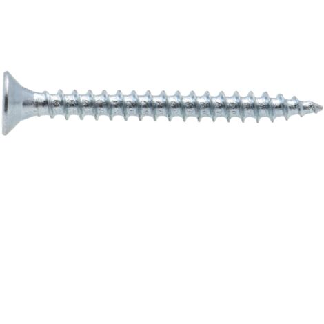 Vis à bois tête fraisée PZ zinguée Viswood filet total 3x30 mm (x100 vis)