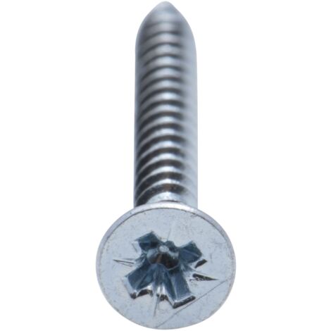 Vis à bois tête fraisée PZ zinguée Viswood filet total 3x30 mm (x100 vis)