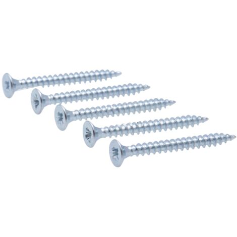 Vis à bois tête fraisée PZ zinguée Viswood filet total 3x30 mm (x100 vis)