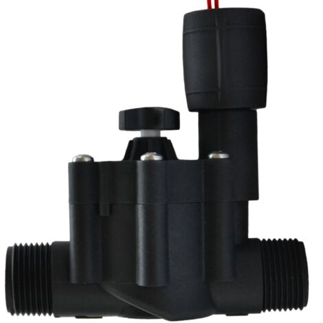 Jardibric – Vanne électrique 24V 26x34 mm – Pression 1 à 10 bars – Ouverture manuelle par solénoïde – Pour systèmes d'arrosage automatisés