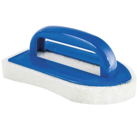 Mareva – Brosse de piscine en éponge pour nettoyage ligne d'eau – Dimensions 170 x 90 mm – Compatible piscines enterrées et hors-sol