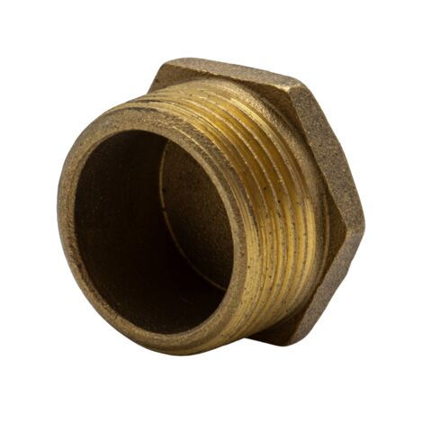 Bouchon Mâle Laiton 1/4" BSP Avec Joint - Pour Obturer Un Trou Sur Pressostat Ou Autre