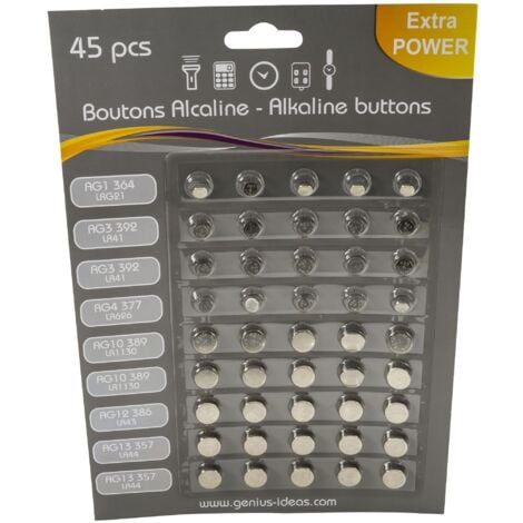 Paquet de 10 Piles Bouton AG10 alcaline - Accessoires/Piles