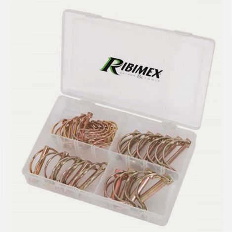 Lot 25 goupilles clip tube en coffret (1/7)