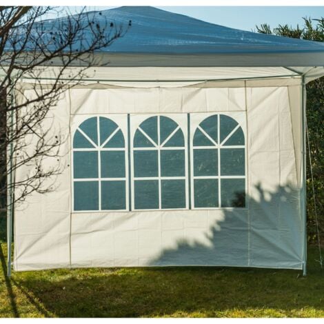 Côté de tente fenêtre blanc 2.9 x 1.9 m