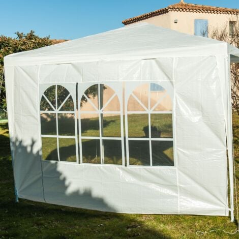 Côté de tente fenêtre blanc 2.9 x 1.9 m