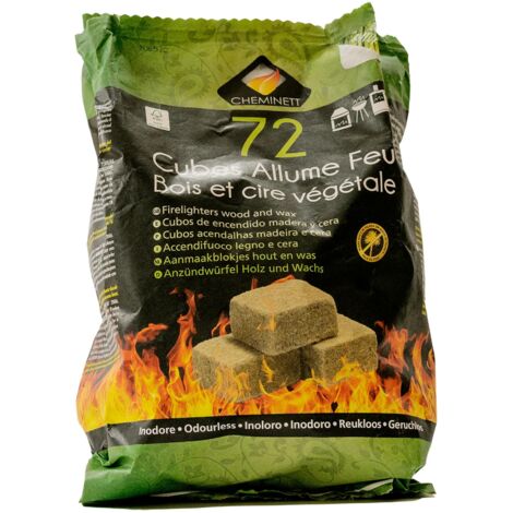 Allume-feu Écologique Barbecook - Laine De Bois Naturelle, Lot De 32 Pièces
