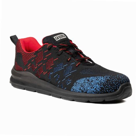 Chaussures de sécurité basses OTAVITE S1P - Noir/Rouge/Bleu 46