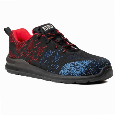 Chaussures de sécurité basses OTAVITE S1P - Noir/Rouge/Bleu 41