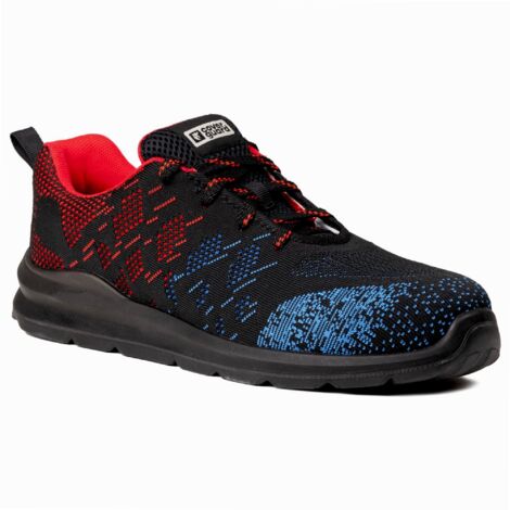 Chaussures de sécurité basses OTAVITE S1P - Noir/Rouge/Bleu 45