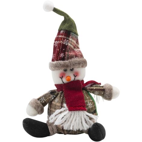 Ornement en peluche Bonhomme de neige