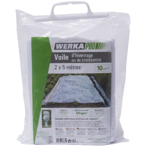 Voile d'hivernage blanc 60g-m2 WERKA PRO 2 x 5m