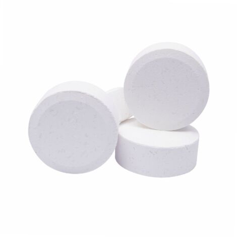 Chlore lent, galets 250gr, seau de 5KG, EDG, non comburant - AQUALUX - 107622 (1/6)