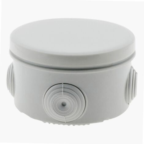 Zenitech – Boîte de dérivation étanche IP55 Ø80mm – Compacte 85x45mm – Couvercle 1/4 de tour – Pour installations électriques extérieures (1/5)