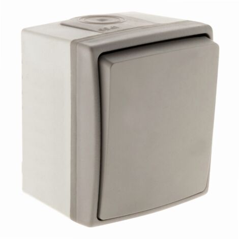 Interrupteur Mural Bouton Va Et Vient Ip55 Bicolore Orok