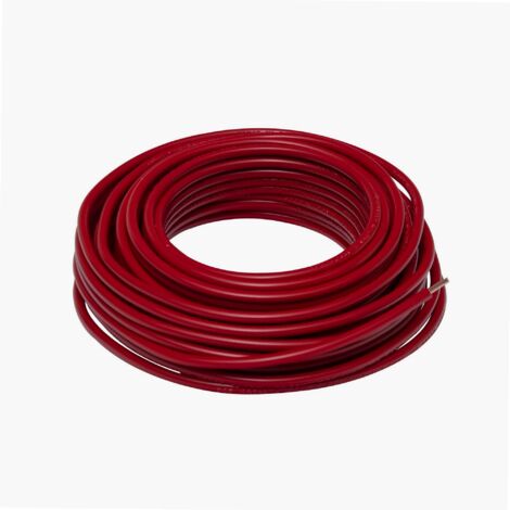 Câble d'alimentation électrique H07V-U 2,5mm² Rouge - 10m - Zenitech