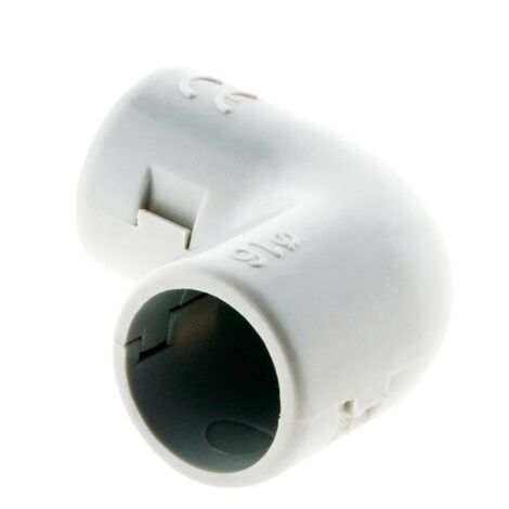Zenitech – Équerre pour conduits Ø16mm gris – Lot de 3 – Protection câbles électriques – Raccord plomberie pour installations électriques