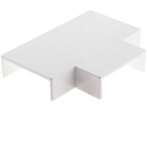 Zenitech – Té pour moulure 30 x 10 mm – Plastique blanc 9010 – Installation rapide pour angles de dérivation – Protection câbles contre poussière (1/5)
