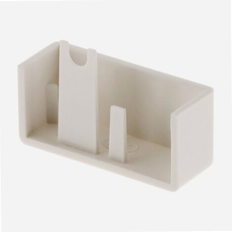 Lot de 4 embouts pour moulure 30 x 10mm - Blanc - Zenitech (1/3)