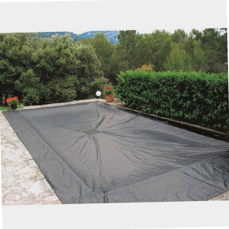 Werka Pro – Bâche de piscine rectangulaire 5 x 9 m – Épaisseur 140g/m² – Oeillets en aluminium – Traitement anti UV – Drainage efficace