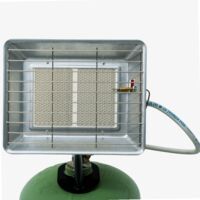 Kemper – Chauffage de chantier au gaz 4,5 kW – Allumage piézo – Thermocouple de sécurité – Détendeur réglable – Pour grands espaces extérieurs