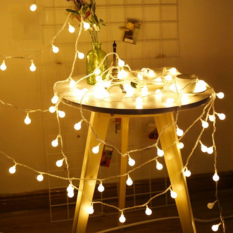 Danolt 10M 80 LED guirlande lumineuse avec 50 clips en bois suspendu cadres photo carte décor romantique pour proposer de mariage fête danniversaire 