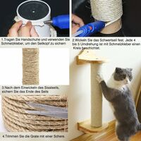 Kueatily Corde Arbre A Chat Corde De Sisal De Chat Pour Chat Solide Et Durable Pour