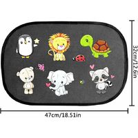 Kueatily Pare Soleil Voiture Bebe Enfant Protection Uv Adhesion Sans Ventouse Facile A Poser Pare Soleil