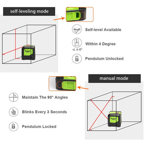 Huepar Niveau Laser Lignes Nivellement Automatique Degr S Laser