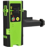 Huepar LR-6RG Détecteur Laser Pour Laser à Impulsions, Numérique Récepteur de Laser Vert et Rouge, Utiliser avec Lasers à Ligne Distance Jusqu'à 50-60m, Afficheurs LED à Trois Côtés