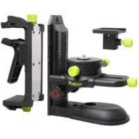 Huepar – Adaptateur niveau laser 360° PV10 – Base pivotante magnétique avec clip réglable – Filetage mâle 1/4"-20 – Réglage précis à micro-réglage